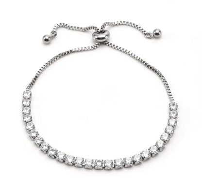 Tennis bracelet adjustable